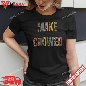 Make Heaven Crowded Jesus Religious Christian Leopard Women T Shirt 1