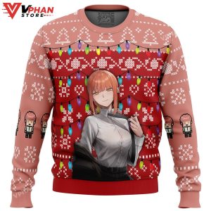 Makima Chainsaw Man Ugly Christmas Sweater 1