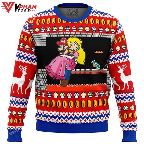 Mario Bowser’s Castle Ugly Christmas Sweater