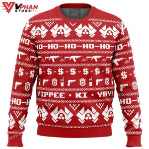 McClane Winter Die Hard Ugly Christmas Sweater 1