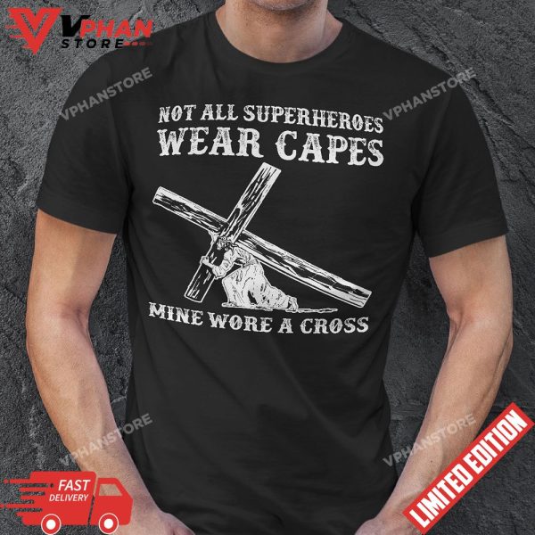 Jesus Superhero Cross Faith Jesus T-Shirt