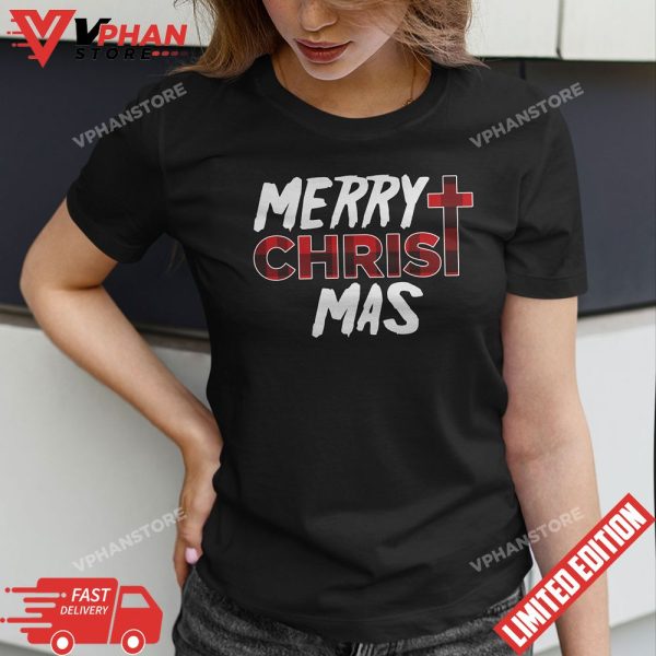 Merry Christ Mas Jesus Xmas Pajamas T-Shirt