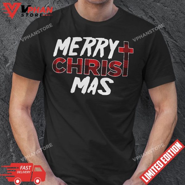 Merry Christ Mas Jesus Xmas Pajamas T-Shirt