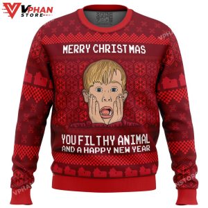 Merry Christmas Home Alone Ugly Christmas Sweater 1