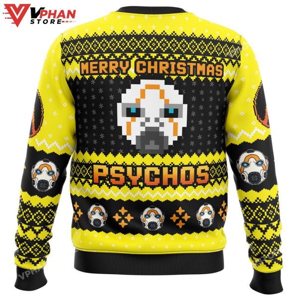 Merry Christmas Psychos Borderlands Ugly Sweater