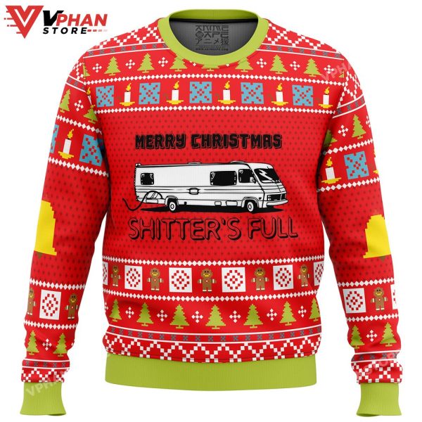 Merry Christmas Shitter’s Full Ugly Sweater