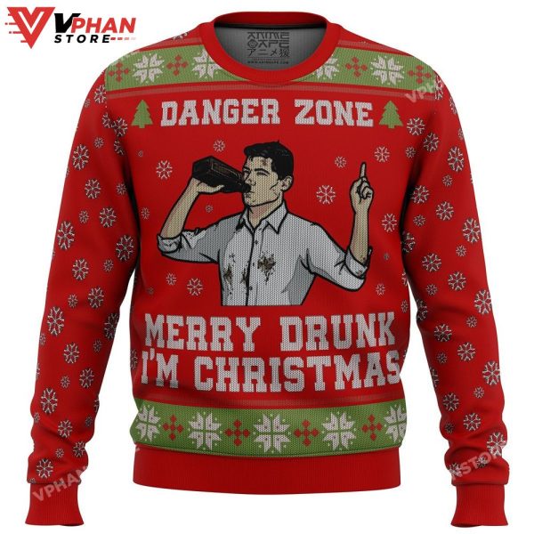 Merry Drunk I’m Christmas Sterling Archer Ugly Christmas Sweater