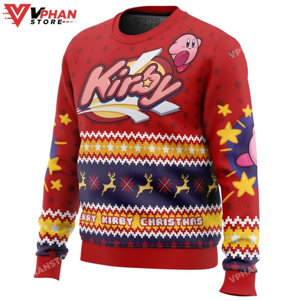 Merry Kirby Christmas Kirby Ugly Christmas Sweater