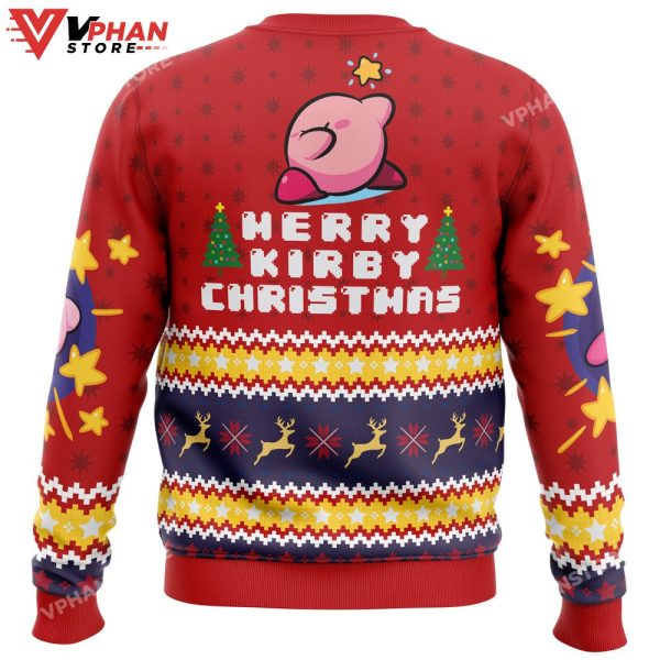 Merry Kirby Christmas Kirby Ugly Christmas Sweater