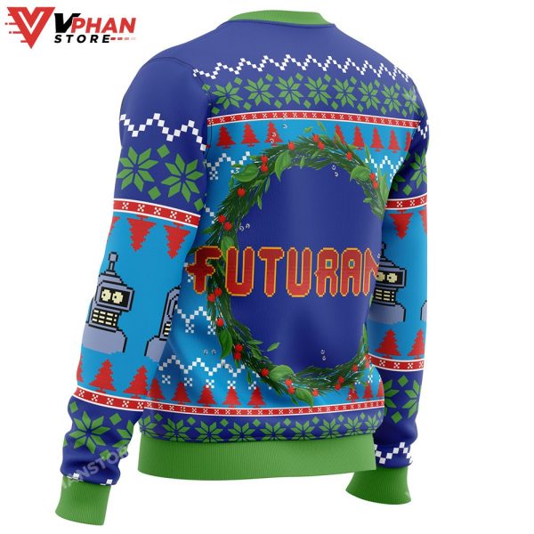 Merry Kissmyass Futurama Ugly Christmas Sweater