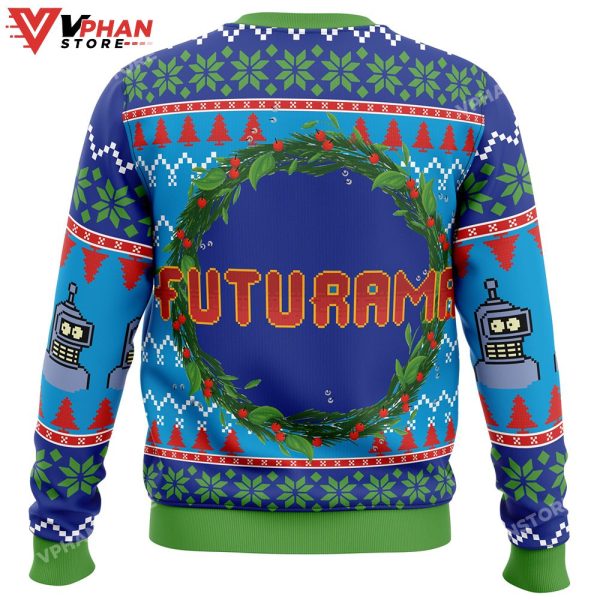 Merry Kissmyass Futurama Ugly Christmas Sweater