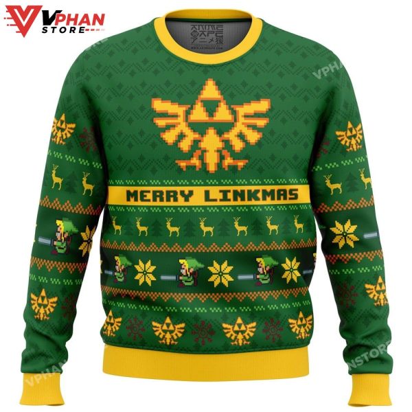 Merry Linkmas Legend Of Zelda Ugly Christmas Sweater