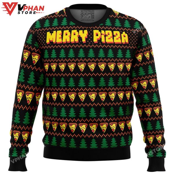 Merry Pizza Ugly Christmas Sweater