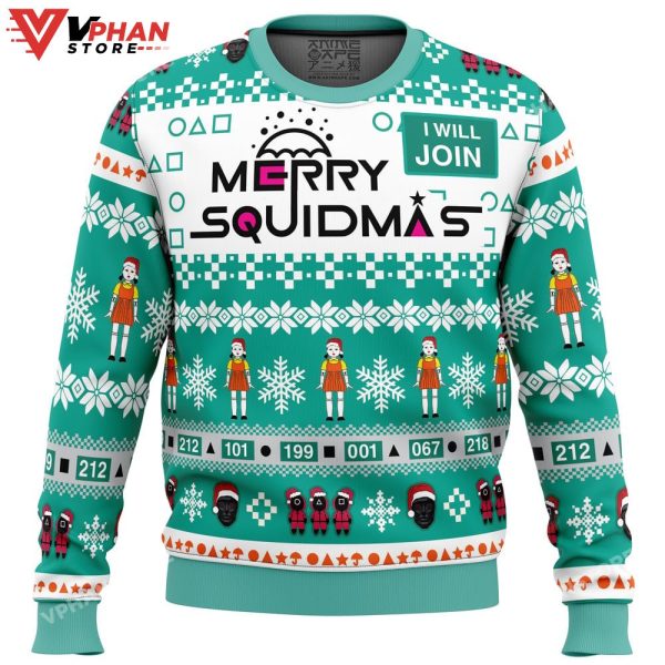 Merry Squidmas Squid Game Christmas Sweater