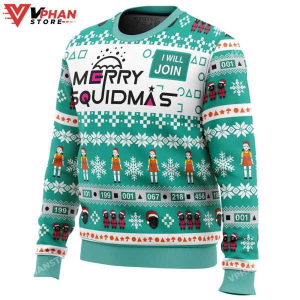 Merry Squidmas Squid Game Christmas Sweater