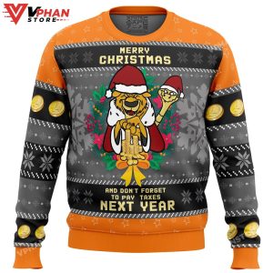 Merry Taxes Christmas Robin Hood Ugly Christmas Sweater 1