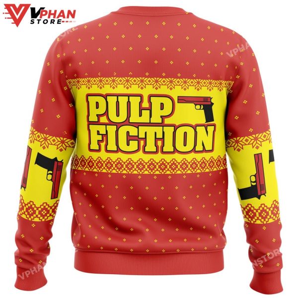 Merry Xmas Again Pulp Fiction Ugly Christmas Sweater