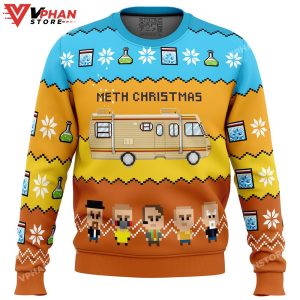 Methy Christmas Breaking Bad Ugly Christmas Sweater 1