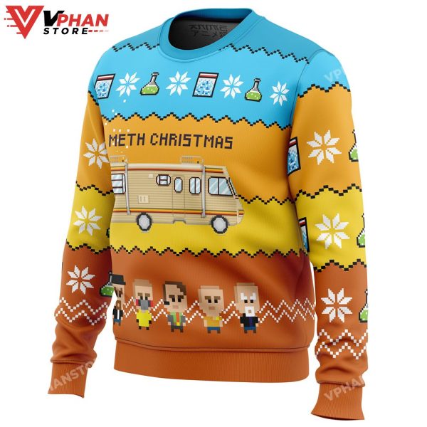 Methy Christmas Breaking Bad Ugly Christmas Sweater