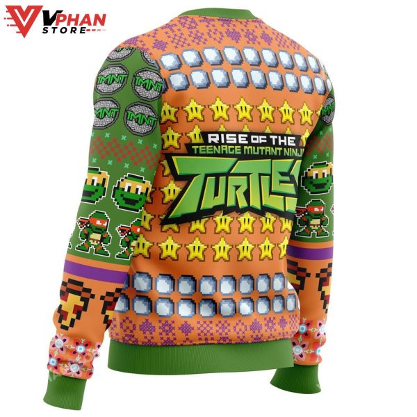 Michelangelo Rise Of The Teenage Mutant Ninja Turtles Ugly Christmas Sweater