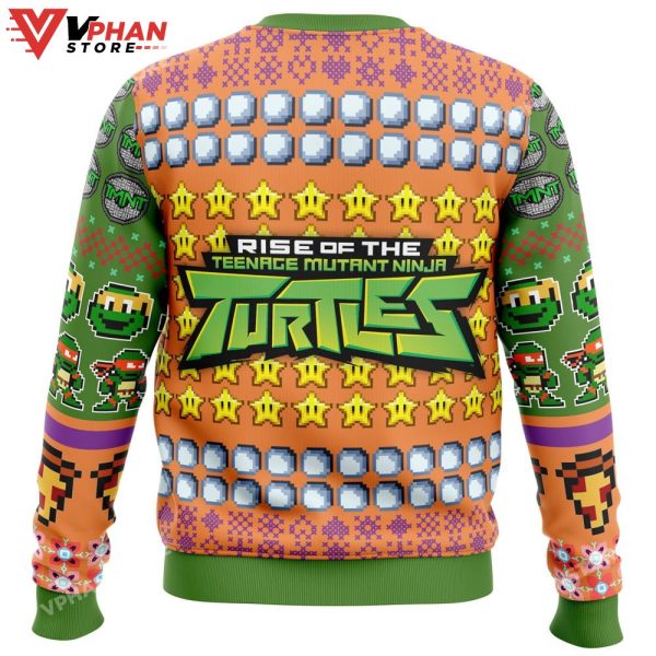 Michelangelo Rise Of The Teenage Mutant Ninja Turtles Ugly Christmas Sweater