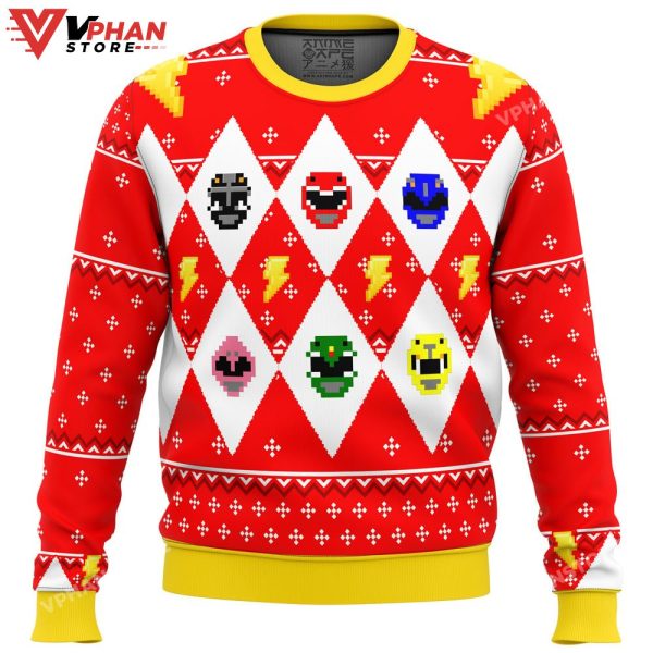 Mighty Morphin Power Rangers Ugly Christmas Sweater