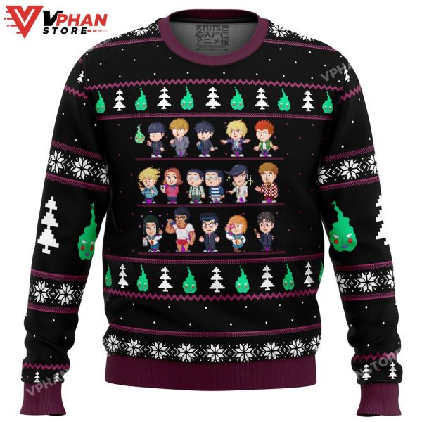 Mob Psycho 100 Sprites Ugly Christmas Sweater