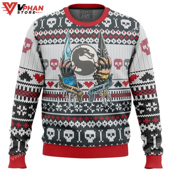 Mortal Kombat Finish Him Ugly Christmas Sweater