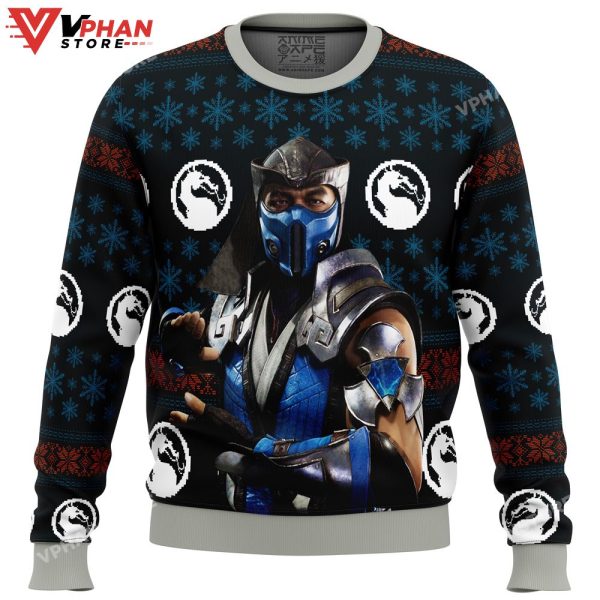 Mortal Kombat Sub Zero Ugly Christmas Sweater