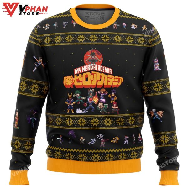 My Hero Academia Boku No Sprites Ugly Christmas Sweater