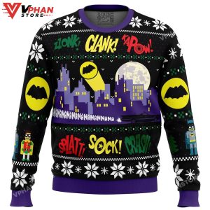 Nananana Christmas Batman DC Comics Ugly Christmas Sweater 1