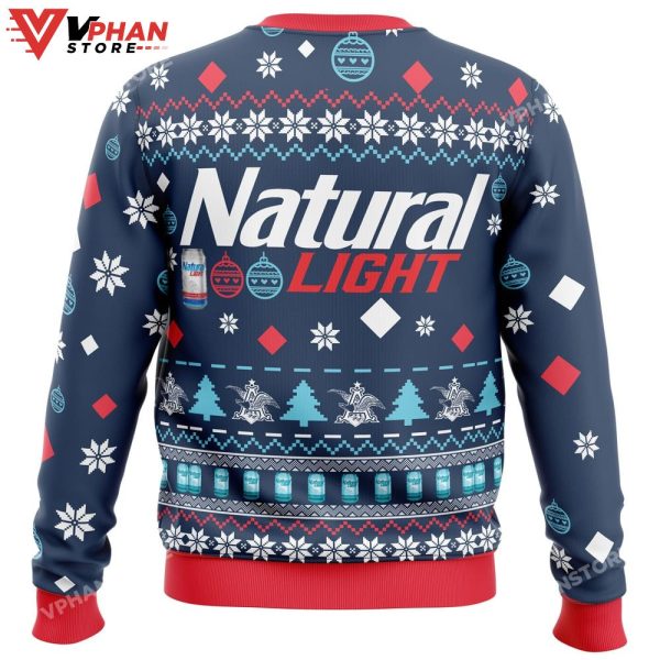 Natural Light Beer Ugly Christmas Sweater