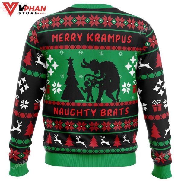 Naughty Brats Krampus Ugly Christmas Sweater