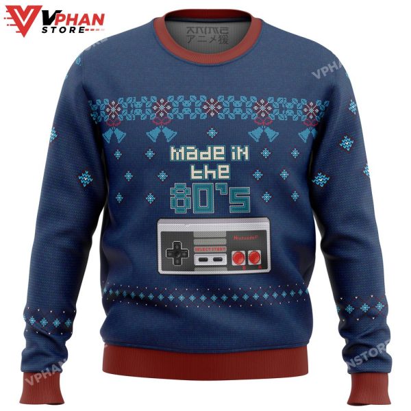 Nintendo Made In The 80s Ugly Christmas Sweater