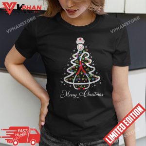 Nurse Christmas Tree Shirt Stethoscope Nursing NICU RN LPN T Shirt 1