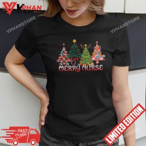 Nurse Christmas Tree Stethoscope RN LPN Scrub Nursing X mas T Shirt 1