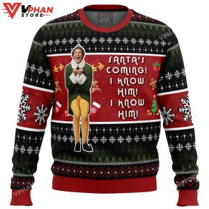 OMG Santa Elf Ugly Christmas Sweater 1