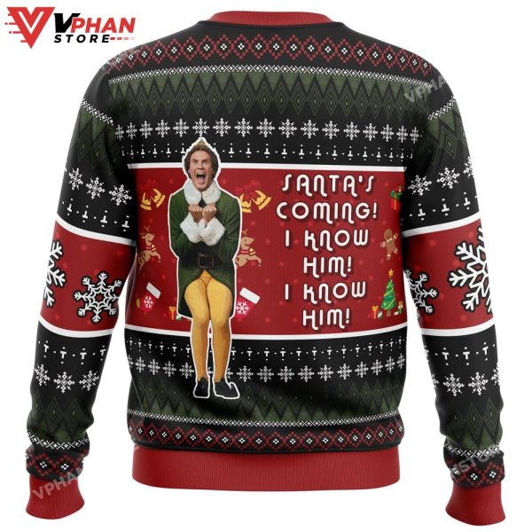 OMG Santa Elf Ugly Christmas Sweater