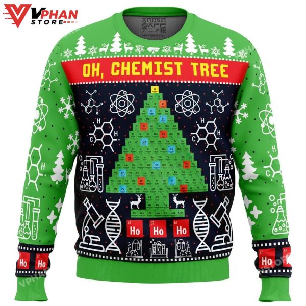 Oh, Chemist Tree Science Ugly Christmas Sweater