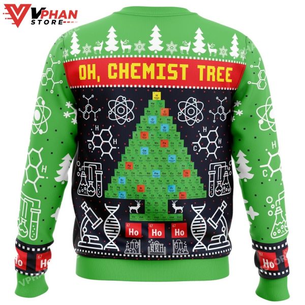 Oh, Chemist Tree Science Ugly Christmas Sweater