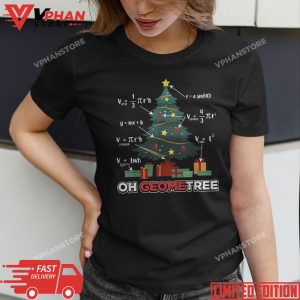 Oh Geometree Geometry Math Science Teacher Christmas Funny T Shirt 1