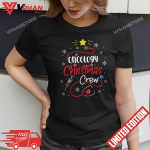 Oncology Christmas Crew Oncology Nurse Oncologist Secretary T Shirt 1