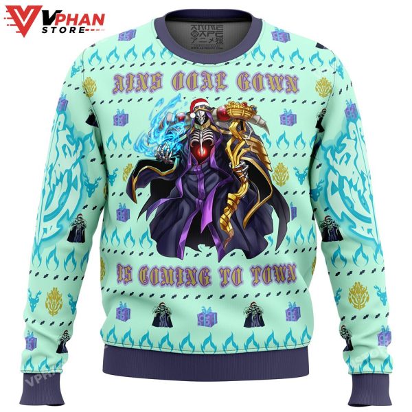 Overlord Ainz Ooal Gown Ugly Christmas Sweater