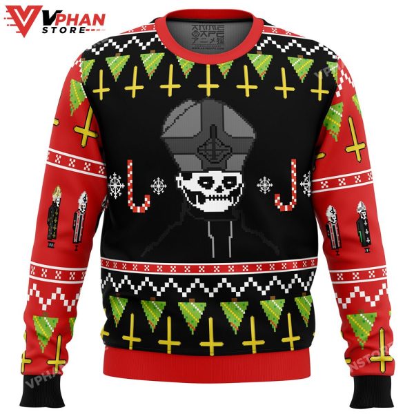 Papa Emeritus Ugly Christmas Sweater