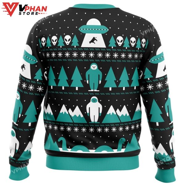 Paranormal Xmas Alien Ugly Christmas Sweater