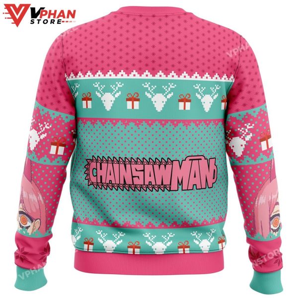 Power Chainsaw Man Ugly Christmas Sweater