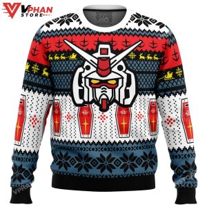 RX 78 Gundam Ugly Christmas Sweater 1