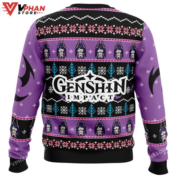 Raiden Genshin Impact Ugly Christmas Sweater