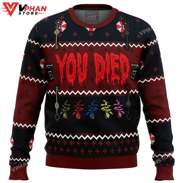 Resident Evil You Died Christmas Sweater