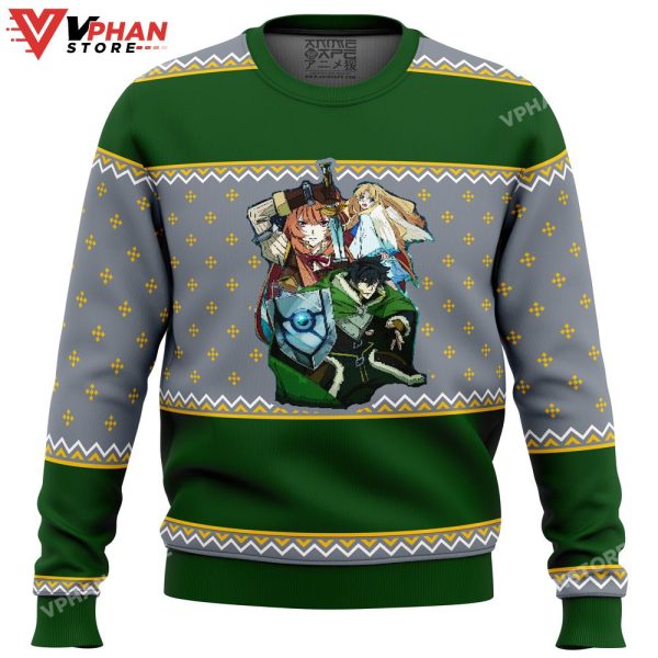 Rising Of The Shield Hero Characters Ugly Christmas Sweater